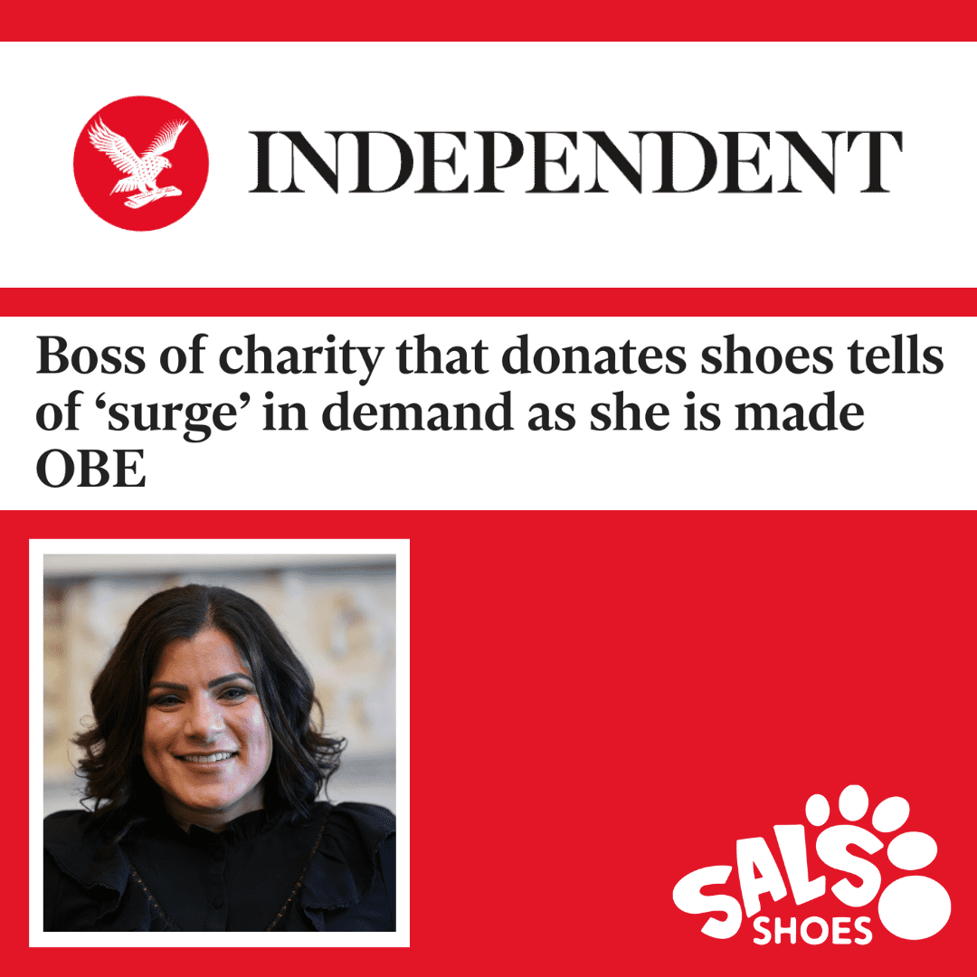 Boss of charity that donates shoes tells of ‘surge’ in demand as she is made OBE